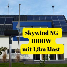 Skywind NG 1000 Watt inklusive  180cm Dachhalterung